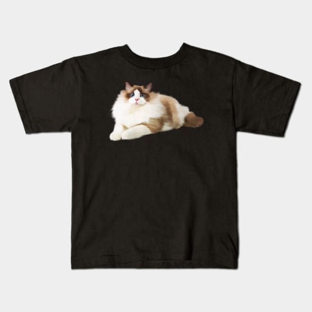 Ragdoll Cat, Love Ragdoll Cats, Cat Lover Kids T-Shirt by dukito